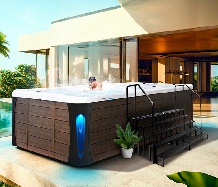Calspas hot tub being used in a family setting - Whitby